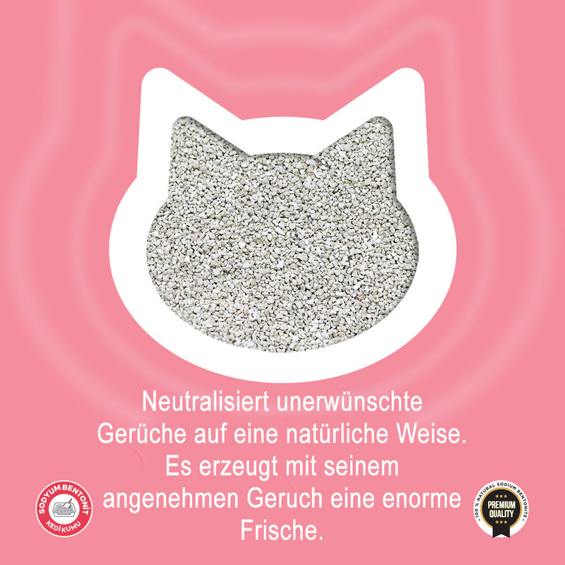 TOİ MOİ Katzenstreu mit Babypuder-Duft  –  Natriumbentonit 99,8% Staubfrei (5L-10L)