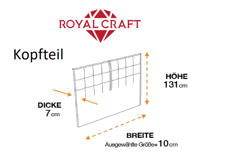 Bambi Yatak Sanati Bett Set Royal Craft Boxspringbett Hygienematratze