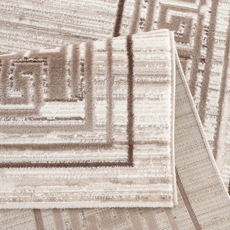 Gabarbin 11892 Beige - Bone Teppich Wohnzimmerteppich Esszimmerteppich Teppichläufer Läufer Kurzflor Modern Designer Teppich